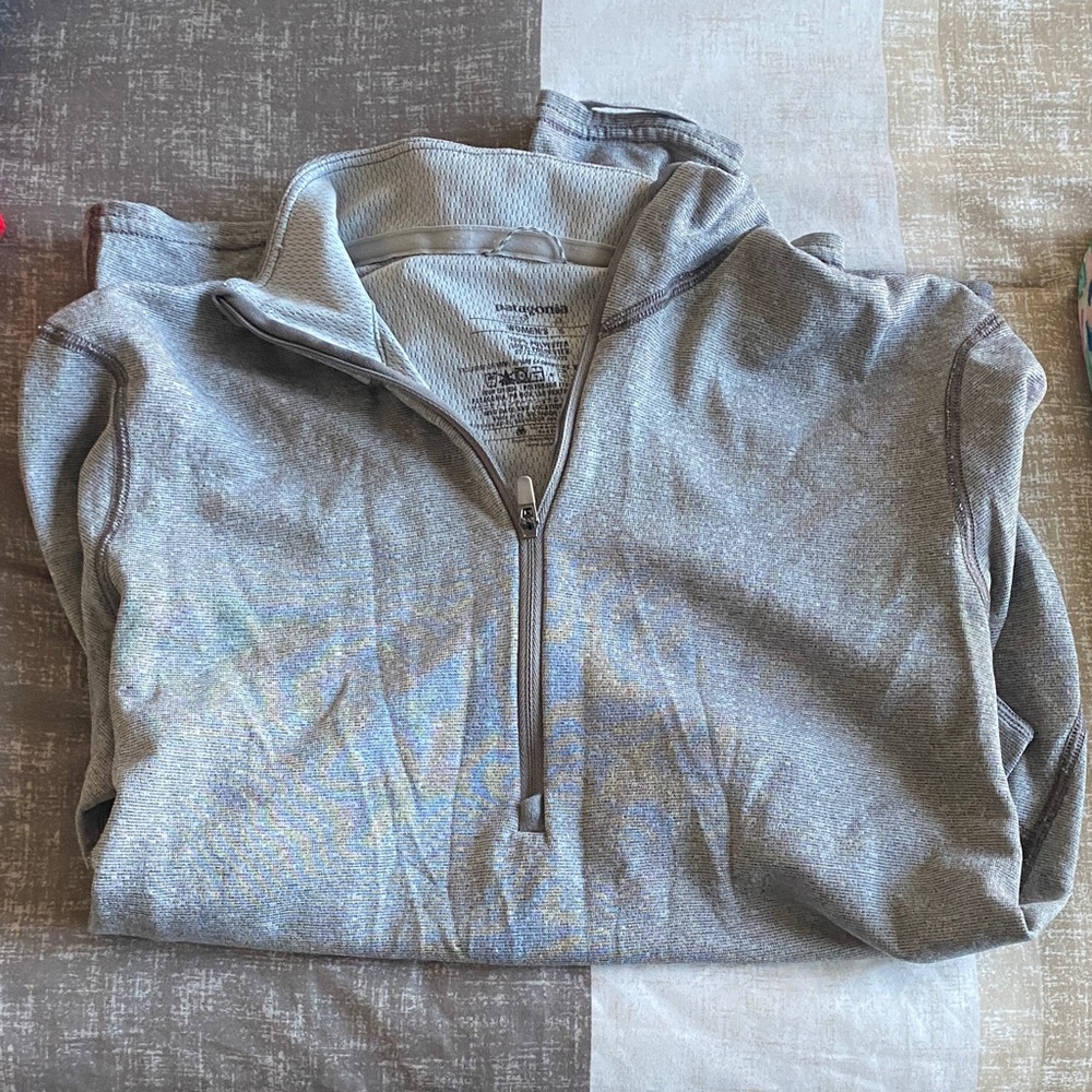 Patagonia Women's Gray Zip-Up Sweater